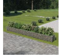 vidaXL Lit Surélevé à Gabion Acier Galvanisé 540x50x50 cm Jardinière Jardin 143567