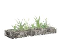 Vidaxl Lit Surélevé À Gabion Acier Galvanisé 90x30x10 Cm