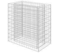 vidaXL Lit Surélevé à Gabion Acier Galvanisé 90x50x100 cm Jardinière Jardin