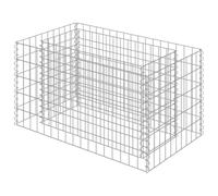 vidaXL Lit Surélevé à Gabion Acier Galvanisé 90x50x50 cm Jardinière Jardin