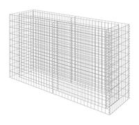 Lit surélevé à gabion Acier galvanisé 180x50x100 cm