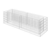 vidaXL Lit surélevé à gabion Acier galvanisé 180x50x50 cm 143559