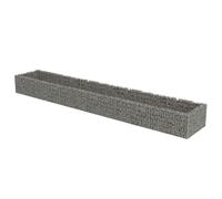 Vidaxl Lit Surélevé À Gabion Acier Galvanisé 540x90x50 Cm Gris