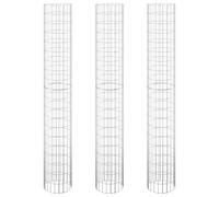 Vidaxl Lit Surélevé À Gabion Circulaire 3pcs Acier Galvanisé Ø30x200cm