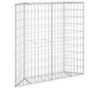 Gabion plantenbak trapezium 100x20x100 cm gegalvaniseerd staal145653