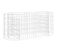 Vidaxl Lit Surélevé À Gabion Fer Galvanisé 120x50x50 Cm