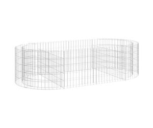 vidaXL Lit surélevé à Gabion Fer galvanisé 200x100x50 cm