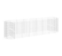 Gabion plantenbak verhoogd 400x100x100 cm gegalvaniseerd ijzer152047