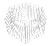 vidaXL Lit surélevé à gabion hexagonal 100 x 90 x 50 cm Jardinière