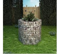 vidaXL Lit surélevé à gabion hexagonale 100x90x100 cm