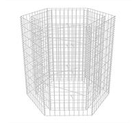 vidaXL Lit surélevé à gabion hexagonale 100x90x100 cm