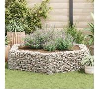 vidaXL Lit surélevé à gabion hexagonal 200 x 173 x 40 cm