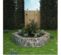 vidaXL Lit surélevé à gabion hexagonal 200 x 173 x 40 cm