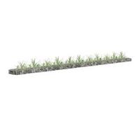 vidaXL Lit surélevé à Gabion Acier galvanisé 450x30x10 cm