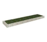 vidaXL Lit surélevé à gabion Acier galvanisé 300x100x20 cm Jardinière patio