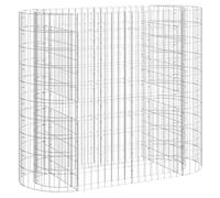 vidaXL Lit Surélevé à Gabion Parterre de Fleurs Support de Plante Jardinière Pot de Fleurs Jardin Terrasse Extérieur Fer Galvanisé 120x50x100 cm