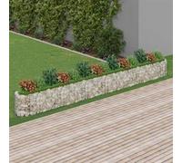 Vidaxl Lit Surélevé À Gabion Fer Galvanisé 540x50x50 Cm