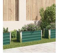 vidaXL Lit Surélevé Acier Galvanisé 100x40x45 cm Vert Jardinière Pot de Fleurs 44855
