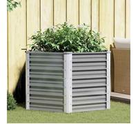 vidaXL Jardinière surélevée 44856 - Acier galvanisé 129x129x77 cm Gris