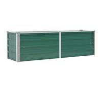 vidaXL Lit surélevé de jardin Acier galvanisé 160 x 40 x 45 cm Vert G