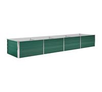 vidaXL Lit surélevé de jardin Acier galvanisé 320x80x45 cm Vert