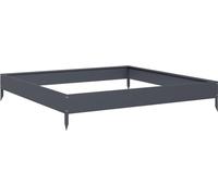 vidaXL Lit surélevé Anthracite 100x100x18,5 cm Acier