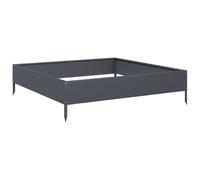 vidaXL Lit surélevé Anthracite 100x100x26 cm Acier