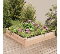 vidaXL Lit surélevé avec insert 120x120x25 cm bois massif sapin