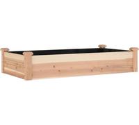 vidaXL Lit surélevé avec insert 120x60x25 cm bois massif sapin