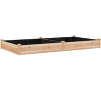 vidaXL Lit surélevé avec insert 240x120x25 cm bois massif sapin