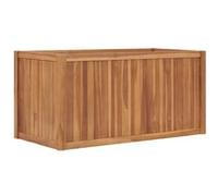 Vidaxl Lit Surélevé 100x50x50 Cm Bois De Teck Solide