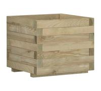 Vidaxl Lit Surélevé 50x50x40 Cm Bois Carré Vert