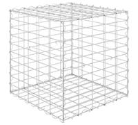 Vidaxl Lit Surélevé Cube À Gabion Fil D'acier 50x50x50 Cm