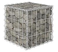 vidaXL Lit Surélevé Cube à Gabion Jardinière Surélevée de Fleurs Plantes Panier à Pierres Jardin Terrasse Extérieur Fil 145648