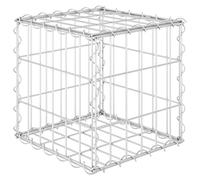 Vidaxl Lit Surélevé Cube À Gabion Fil D'acier 30x30x30 Cm