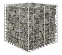 vidaXL Lit surélevé cube à gabion Fil d'acier 60x60x60 cm