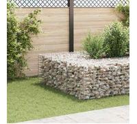 vidaXL Lit surélevé Cube à gabion – Jardinière panier à pierres en fil d'acier 60x60x60 cm