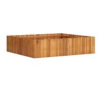 vidaXL Lit surélevé de jardin 100x100x25 cm Bois massif d'acacia