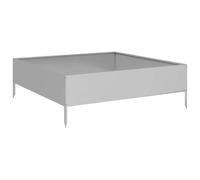 vidaXL Lit surélevé de jardin 100 x 100 x 33,5 cm Acier inoxydable