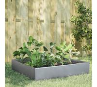 vidaXL Lit surélevé de Jardin 100x100x33,5 cm Acier Inoxydable