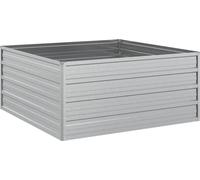 vidaXL Lit surélevé de jardin 100x100x45 cm Acier galvanisé argenté