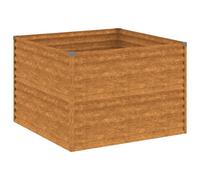 Vidaxl Lit Surélevé De Jardin 100x100x69 Cm Acier Corten