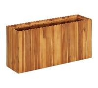 Bois Massif d'Acacia Lit Surélevé 50x50x25 cm Jardinière Pot à Fleurs vidaXL
