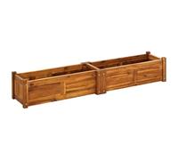 vidaXL Lit Surélevé de Jardin 150x30x25 cm Jardinière Bac Fleur Bois d'Acacia