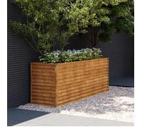 vidaXL Lit surélevé de jardin 196x50x69 cm acier corten 151985
