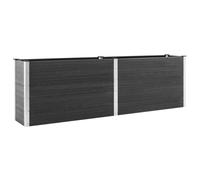 Vidaxl Lit Surélevé De Jardin 200x100x91 Cm Wpc Gris Gris