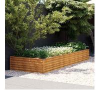 vidaXL Lit surélevé de jardin 291x100x36 cm acier corten 151995