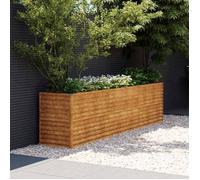 vidaXL Lit surélevé de jardin 291x50x69 cm acier corten 151986