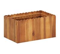 Bois Massif d'Acacia Lit Surélevé 50x50x25 cm Jardinière Pot à Fleurs vidaXL