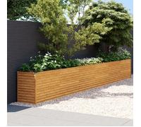 vidaXL Lit surélevé de jardin 578x50x69 cm acier corten 151989